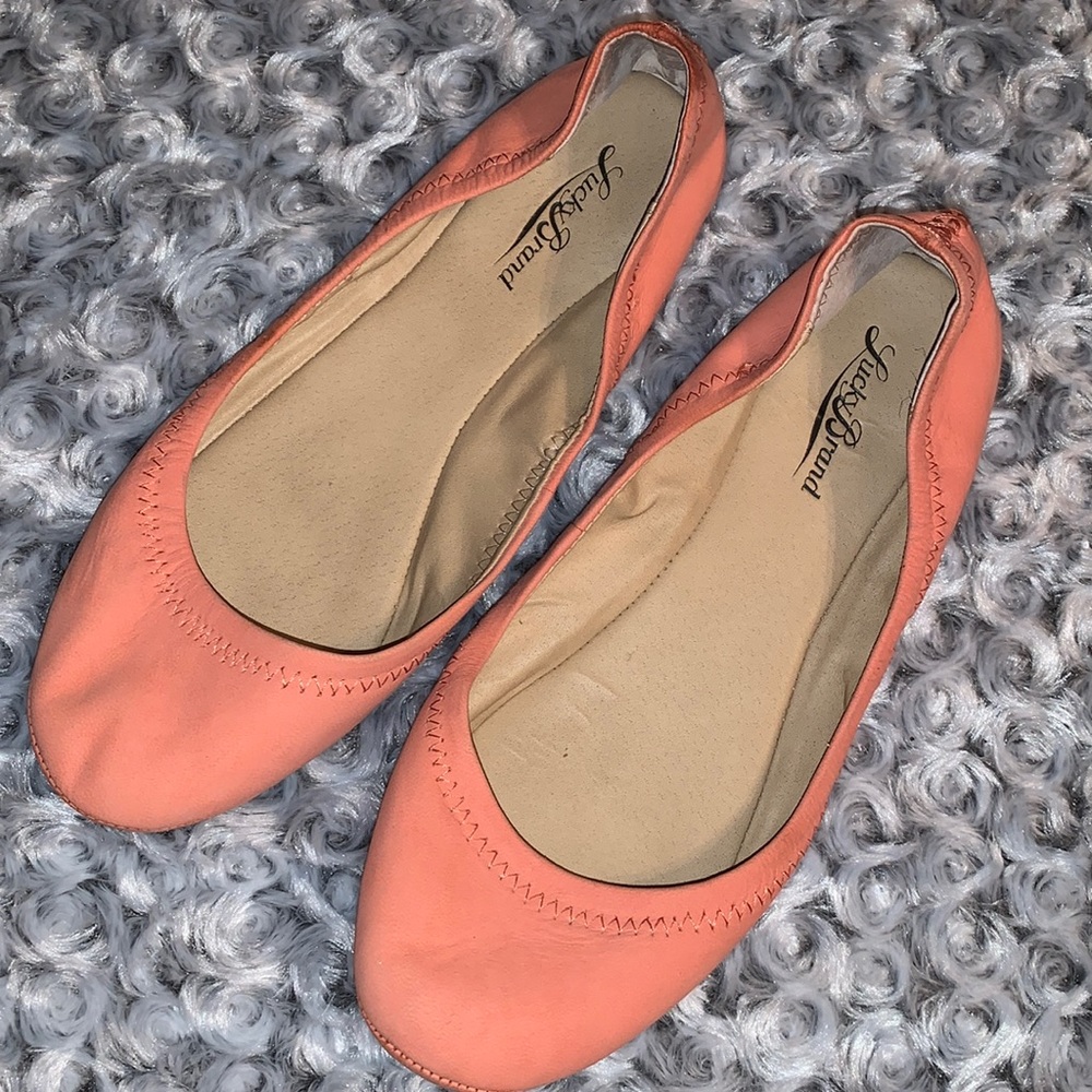 Used Lucky Brand Pink flats; Size 7